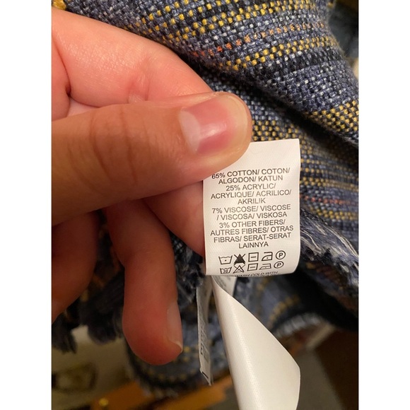 Multicolor Patterned & Embroidered Lucky Brand Long Sleeve Sweater - Picture 5 of 6